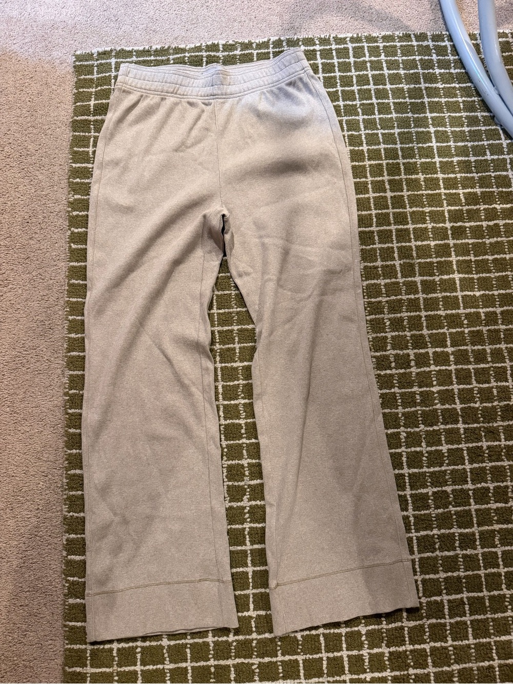 Womens Cream organic cotton Lounge Pants